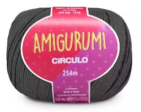 LINHA AMIGURUMI BRANCA/PRETA/CINZA
